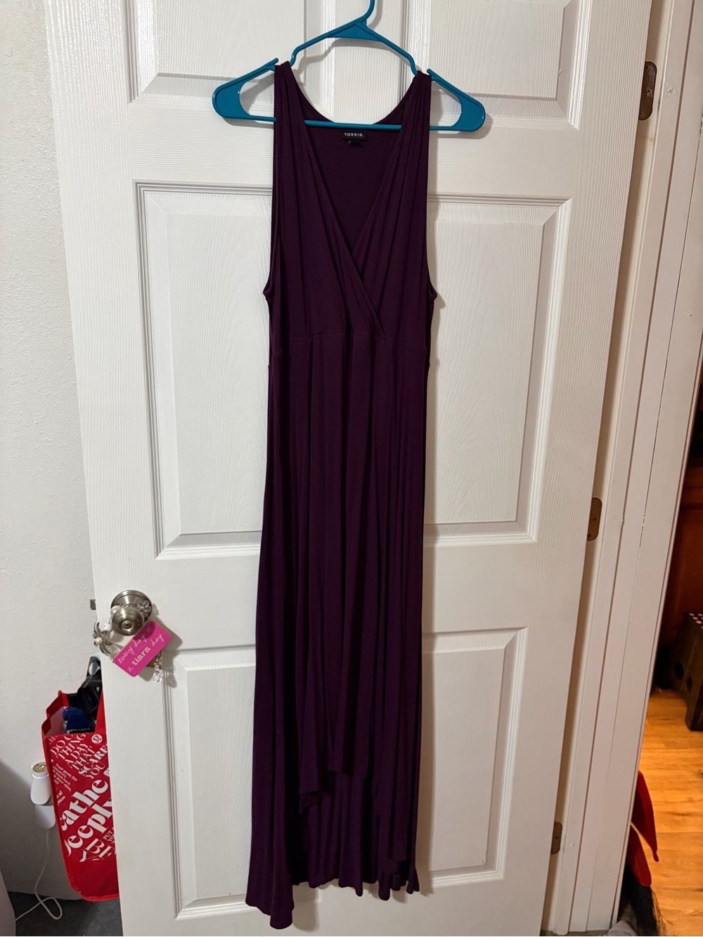 torrid Plum Sleeveless Wrap Maxi Tank Dress